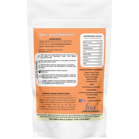 Cereal-Sprouted Ragi Banana