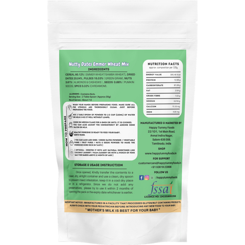 Nutty Dates Emmer Wheat Mix