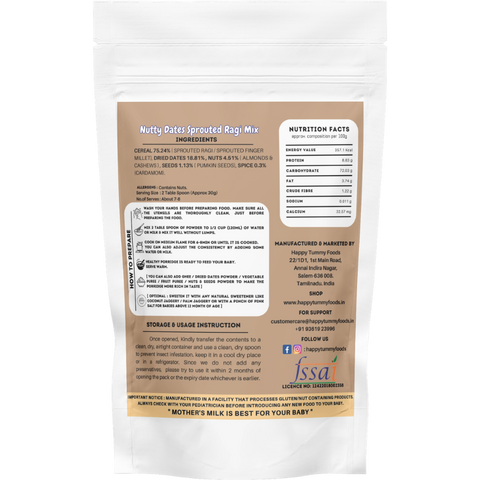 Nutty Dates Sprouted Ragi Mix