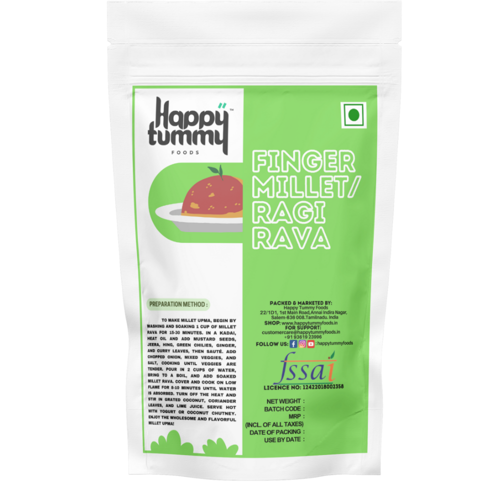 Happy Org Rice Rava Rava - Ragi / Finger Millet – Happy Tummy Foods